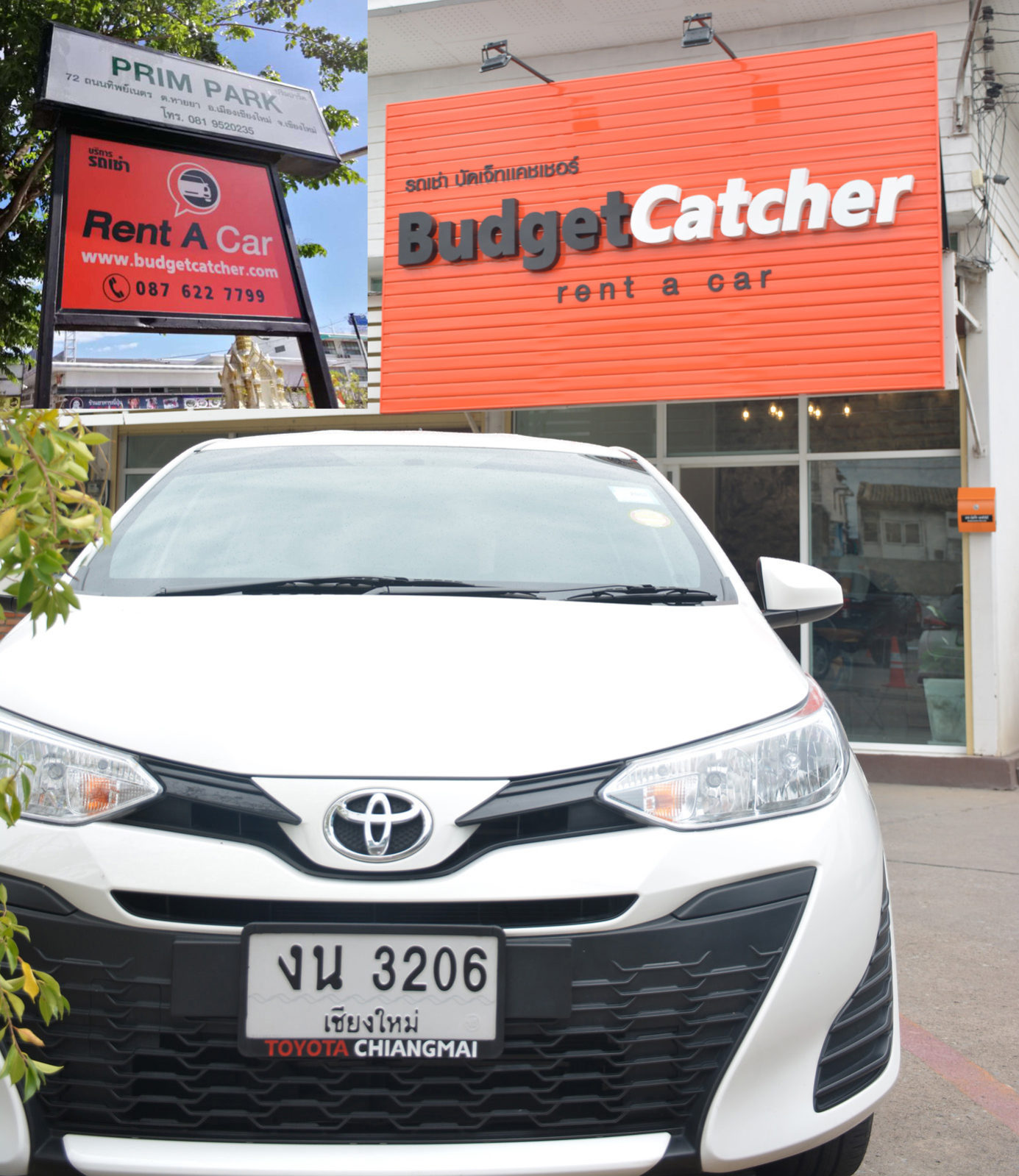 Budgetcatcher Rent a Car new office located in Chiangmai